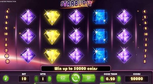 Starburst Spilleautomat Magien ved Stjernerne
